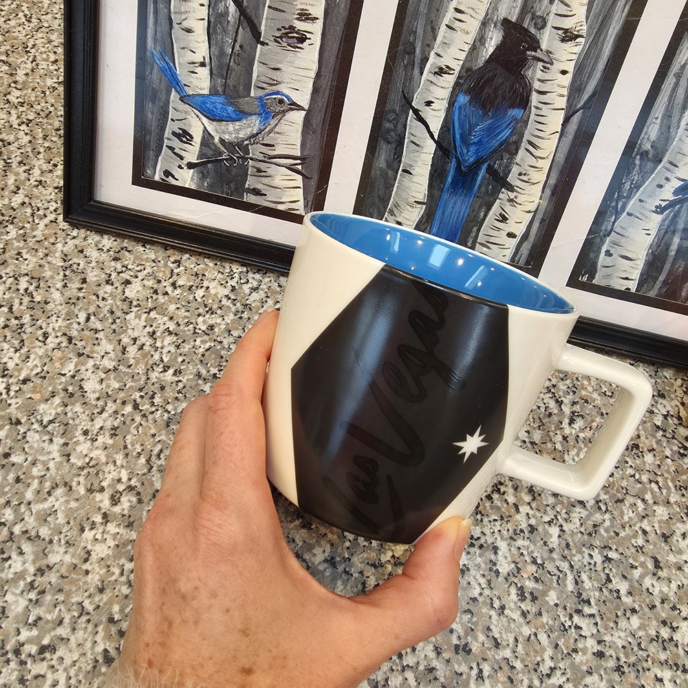 Starbucks Collectible Las Vegas Black and Blue Mug - Like New